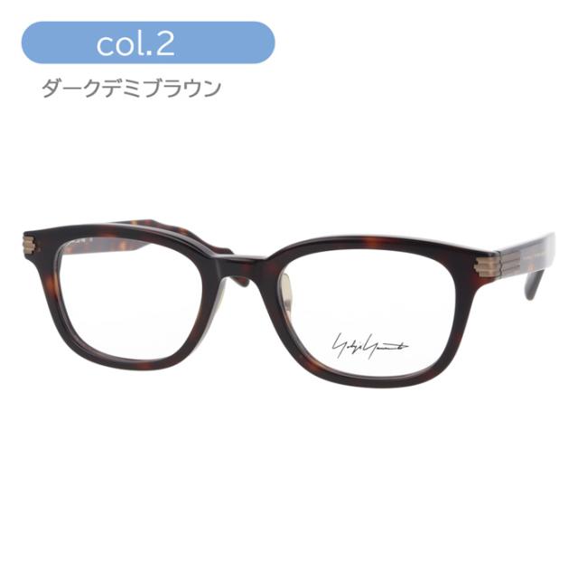 YOHJI YAMAMOTO ヨウジヤマモト メガネ 19-0103 col.1/2/3 51mm 日本製 3color