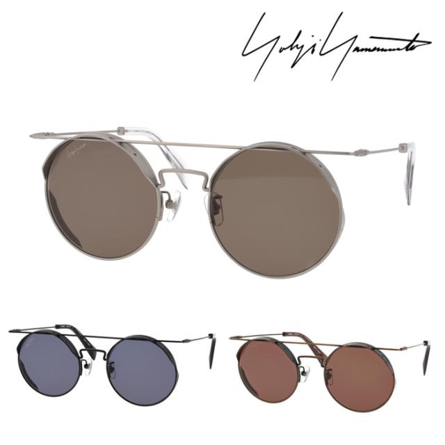 YOHJI YAMAMOTO ヨウジヤマモト サングラス 20-9005 col.1/2/3 53mm 日本製 チタン UVカット 紫外線 3color