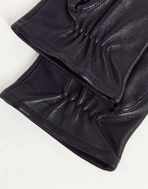 爆安プライス エイソス メンズ 手袋 アクセサリー Asos Design Touchscreen Gloves In Faux Leather With Zip Detail Black クリアランス Diquinsa Com Mx