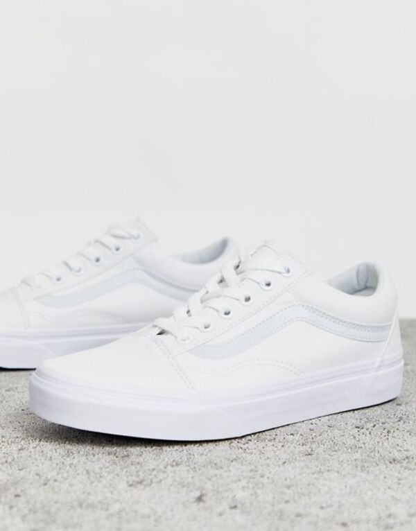 vans old skool triple white