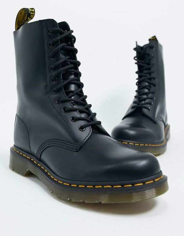 ドクターマーチン メンズ ブーツ・レインブーツ シューズ Dr Martens 1490 10-eye boots in black Black