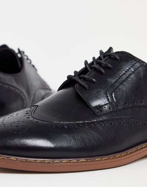 エイソス メンズ スリッポン・ローファー シューズ ASOS DESIGN brogue