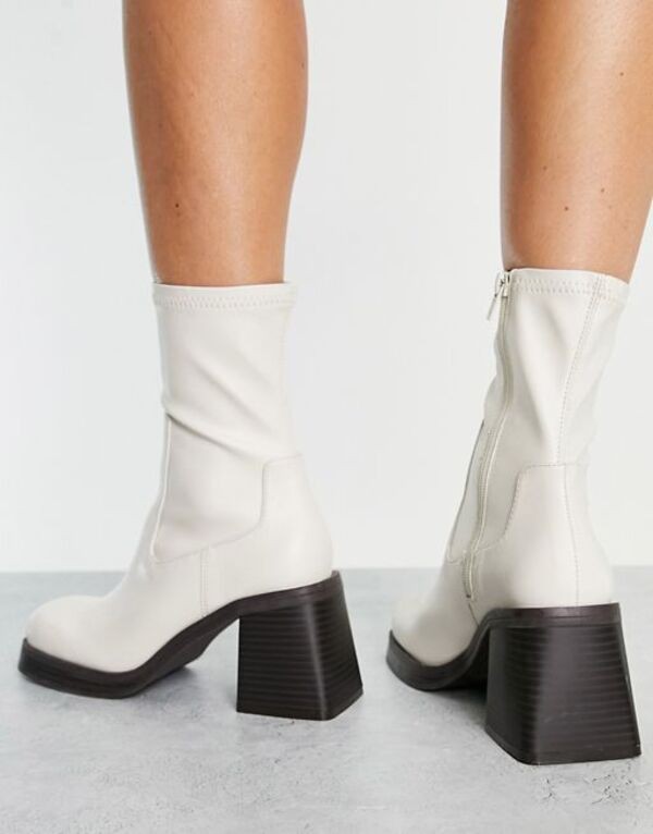 エイソス ASOS DESIGN wellington boots in white メンズ-