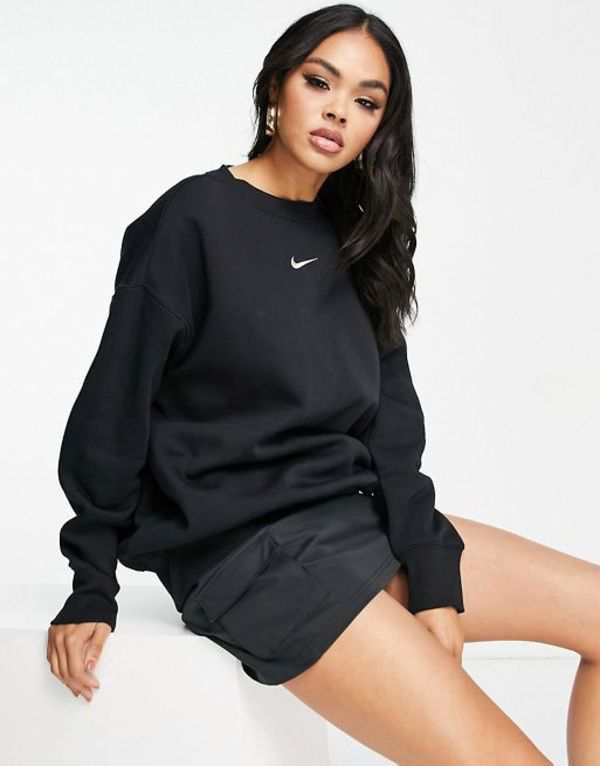 ナイキ レディース パーカー・スウェット アウター Nike Phoenix Fleece sweatshirt in black Black