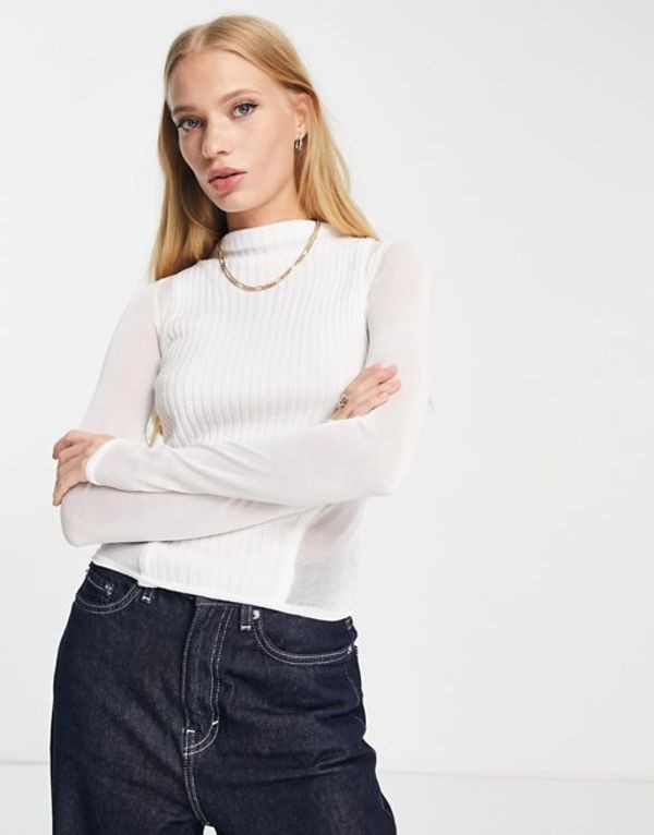 エイソス レディース カーディガン アウター ASOS DESIGN sheer and solid sweater in white  White｜au PAY マーケット