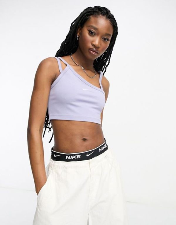 ナイキ レディース シャツ トップス Nike Everyday cropped tank in purple PURPLEの通販は