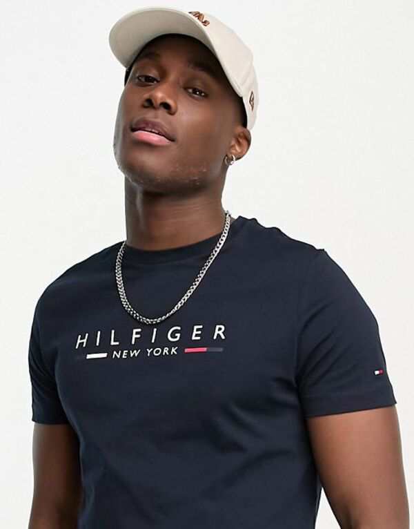 トミー ヒルフィガー メンズ Tシャツ トップス Tommy Hilfiger NY logo