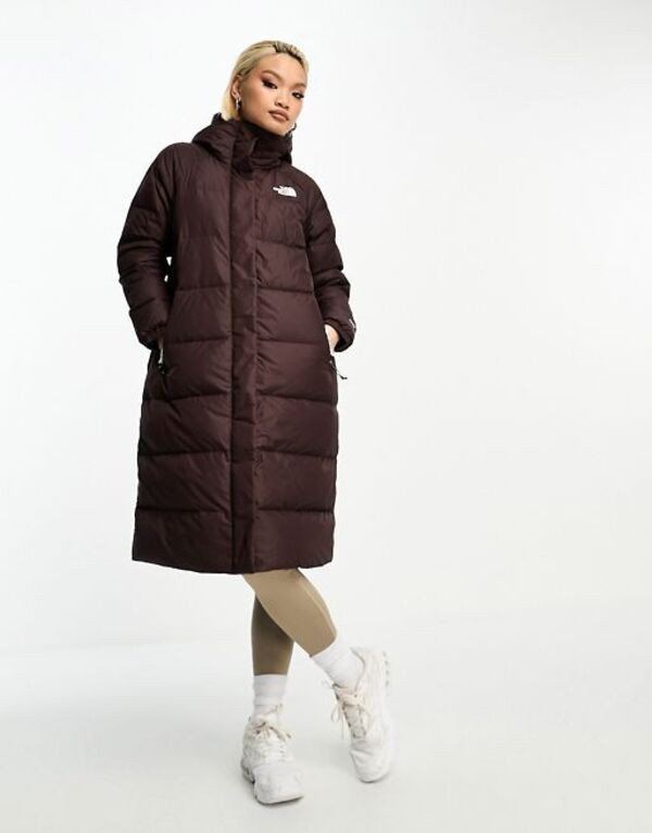 ノースフェイス レディース ジャケット・ブルゾン アウター The North Face Hydrenalite hooded down puffer jacket in brown BROWNの通販は 42,800円