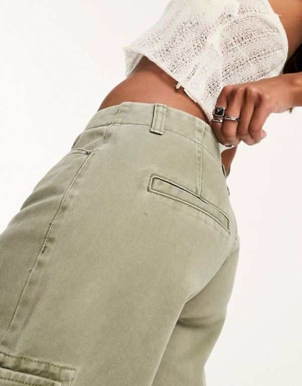 エイソス ASOS DESIGN ultimate cargo jean in white レディース-