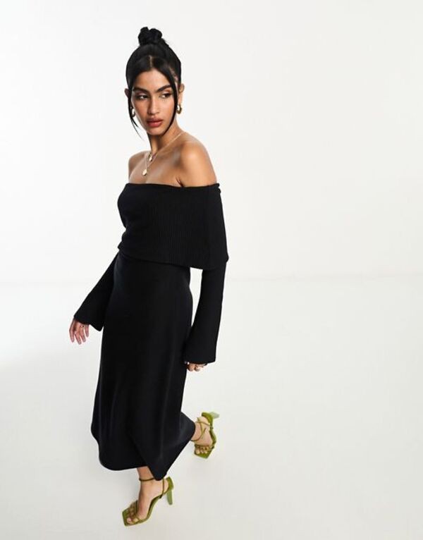 Asos midi dress outlet with sleeves