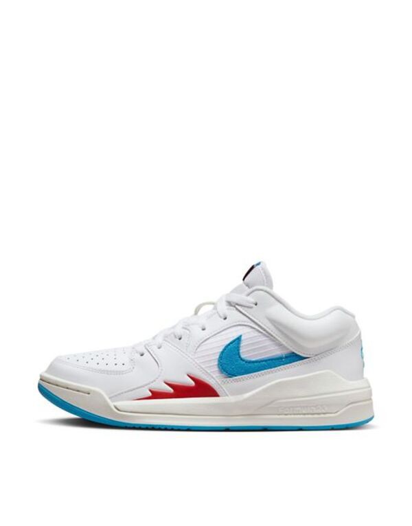 ジョーダン レディース スニーカー シューズ Jordan Stadium 90 sneakers in white red and blue WHITE