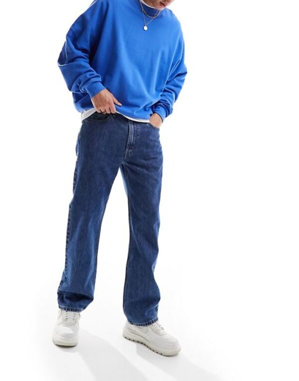リーバイス メンズ デニムパンツ ボトムス Levi's 565 '97 loose straight fit jeans in mid blue wash MID BLUEの通販は