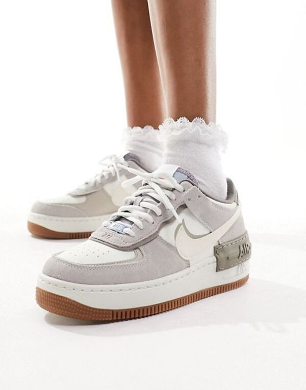 ナイキ レディース スニーカー シューズ Nike Air Force 1 Shadow sneakers in gray Gray