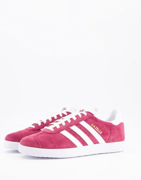 アディダス レディース スニーカー シューズ adidas Originals Heritage gazelle sneakers in burgundy Burgundy