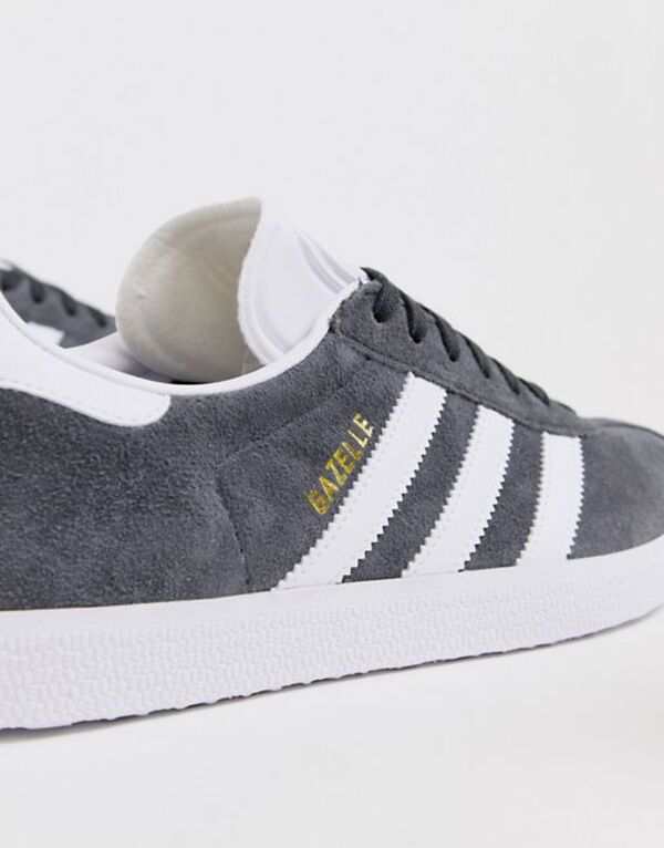 アディダス レディース スニーカー シューズ adidas Originals Gazelle sneakers in gray and white Gray