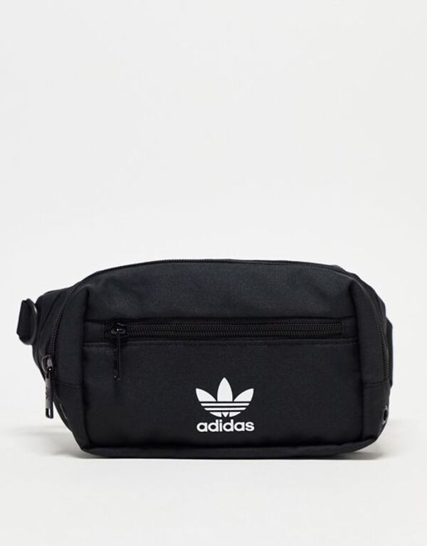 アディダス レディース ボディバッグ・ウエストポーチ バッグ adidas Originals For All waist pack in black and white Black