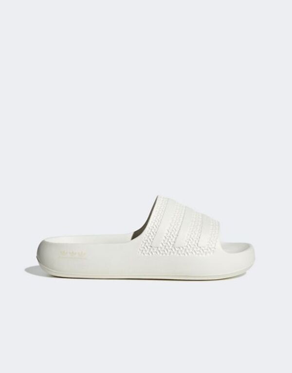 アディダス レディース サンダル シューズ adidas Originals Adilette Ayoon sliders in white WHITE