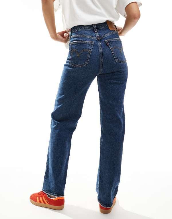 デニム・ジーパン LEVI'S DARK BLUE COTTON DENIM JEANS Levi's Dark Blue Cotton Denim Jeans Levi's Red