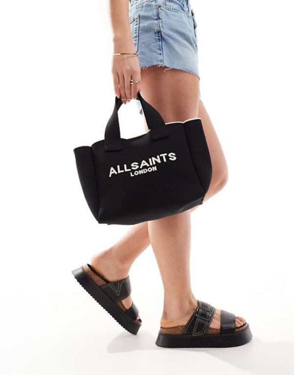 オールセインツ レディース トートバッグ バッグ AllSaints Izzy mini tote bag in black black