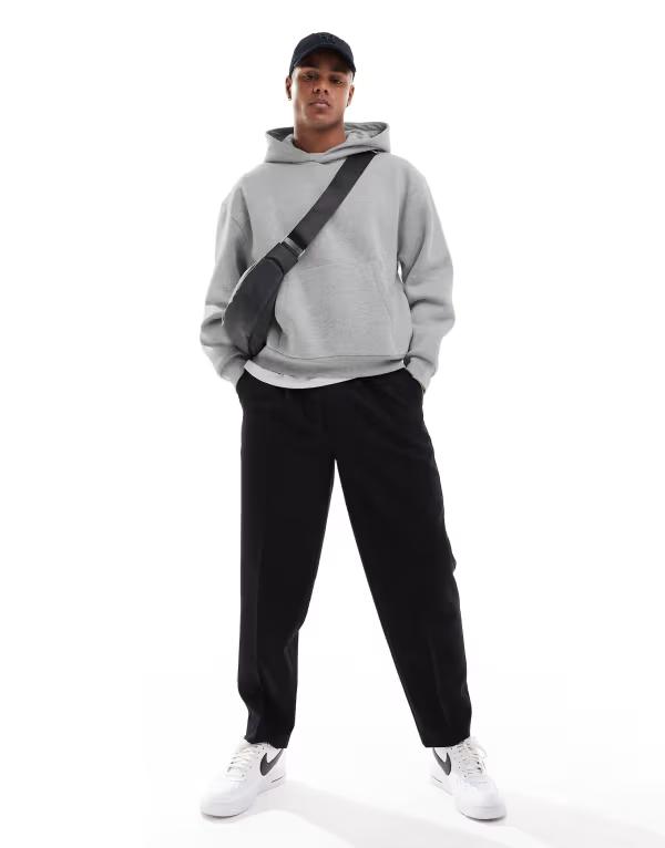 新品 エイソス メンズ パーカー Sサイズ ブラック プルオーバー　asos