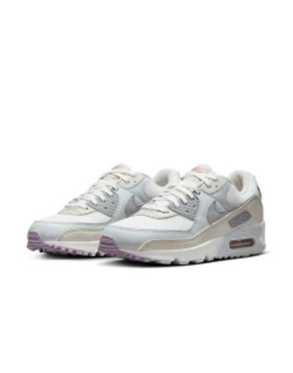 ナイキ レディース スニーカー シューズ Nike Air Max 90 sneakers in white and gray WHITE