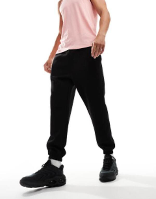 エイソス メンズ カジュアルパンツ ボトムス ASOS 4505 Icon quick dry tapered fit performance sweatpants in black Blackの通販は 10,066円