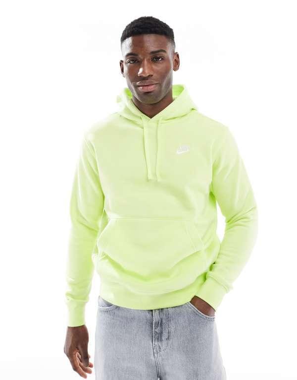 ナイキ メンズ パーカー・スウェット アウター Nike Club hoodie in light green LIGHT GREEN