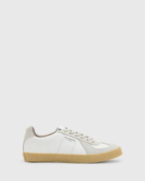 オールセインツ レディース スニーカー シューズ AllSaints Jamie leather sneakers in white WHITEの通販は