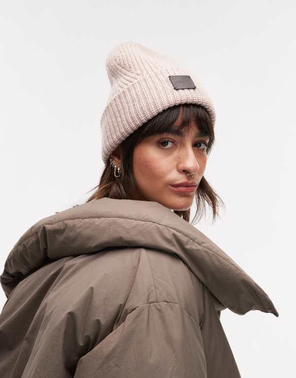 【未使用品】オールセインツ　ALL SAINTS ウールハット　グレー　S/M 未使用品】オールセインツALL SAINTS ウールハットグレーS/M