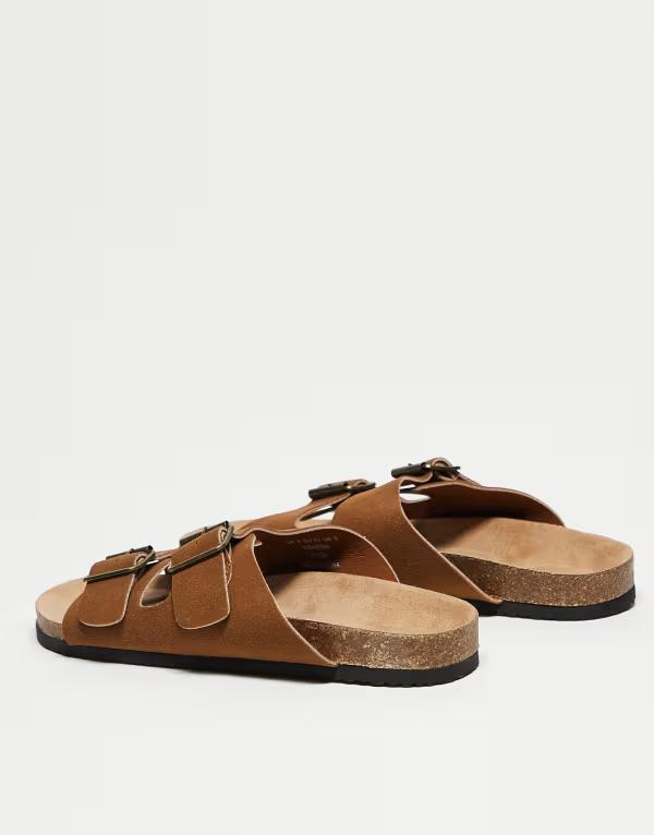エイソス (ASOS DESIGN) メンズ サンダル シューズ・靴 Asos Design Tech Sandal In Black With Monogram Detailing (ブラック) エイソス メンズ サンダル シューズ ASOS DESIGN two strap sandals in