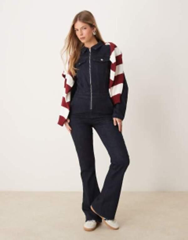 ALICE+OLIVIA ポルカドット セミシアー ラッフルドレス LAVERNE