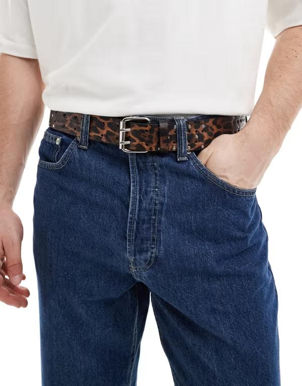 ディオール サイズ:100 23-MA-0290 オブリーク総柄ベルト 中古 BS99  