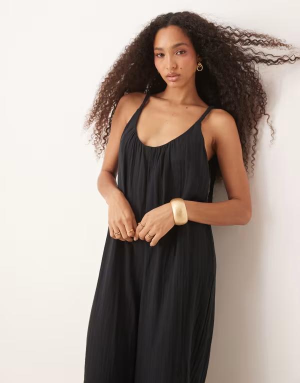 ゆら】ELLIE マトラッセワンピース 黒 別袖付変形セーラーワンピース