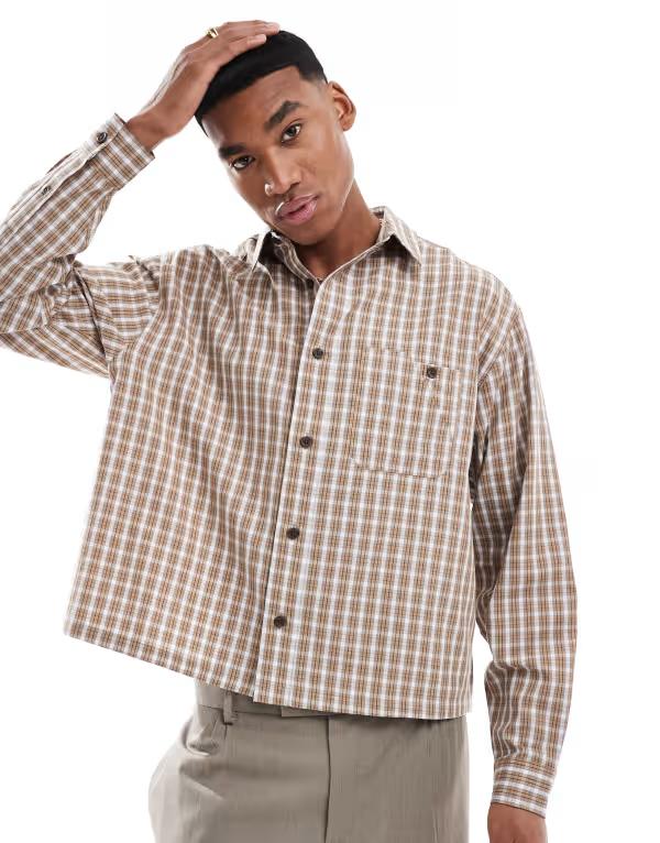 エイソス メンズ シャツ トップス ASOS DESIGN relaxed revere one button shirt in blue scribble floral print - part of a set