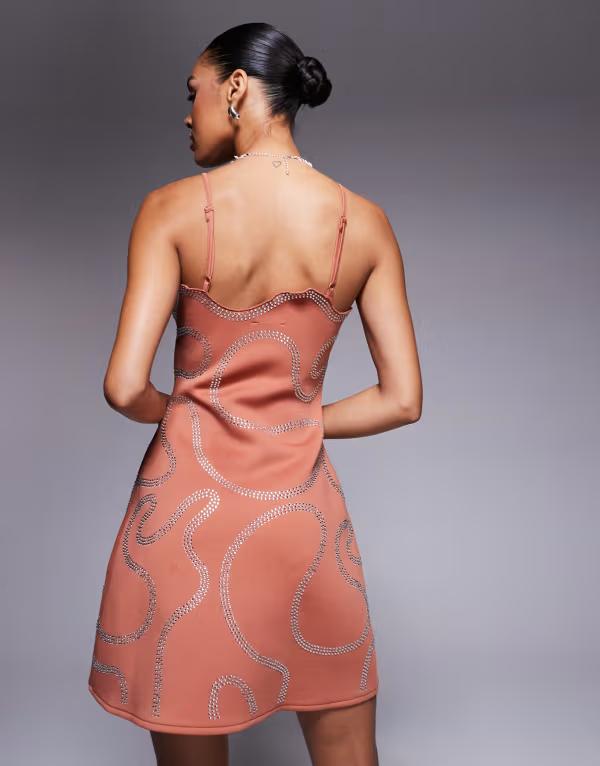 エイソス レディース ワンピース トップス ASOS DESIGN embellished