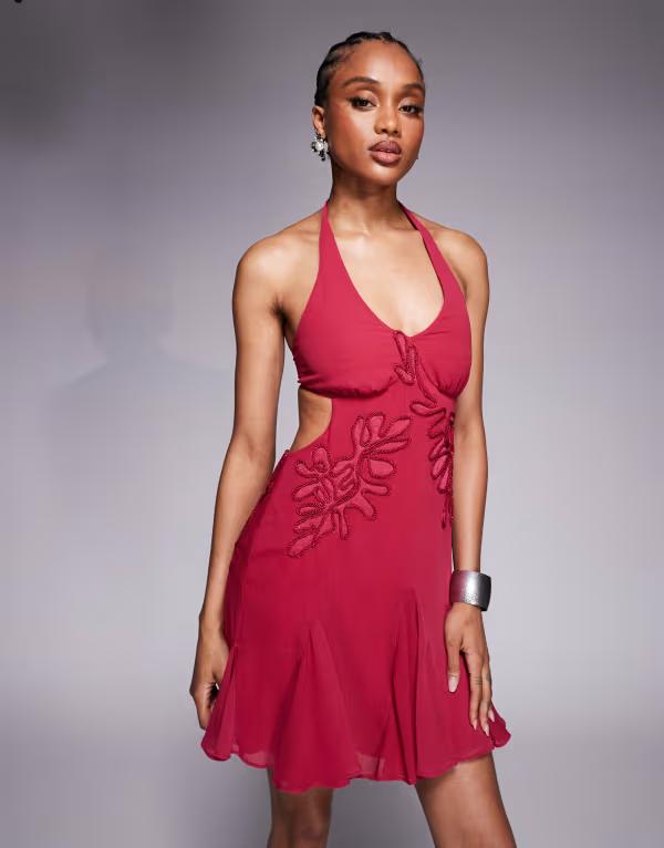 平和屋着物∴夏物 浴衣 芝草舞花文 綿 逸品 CAAY4691ng