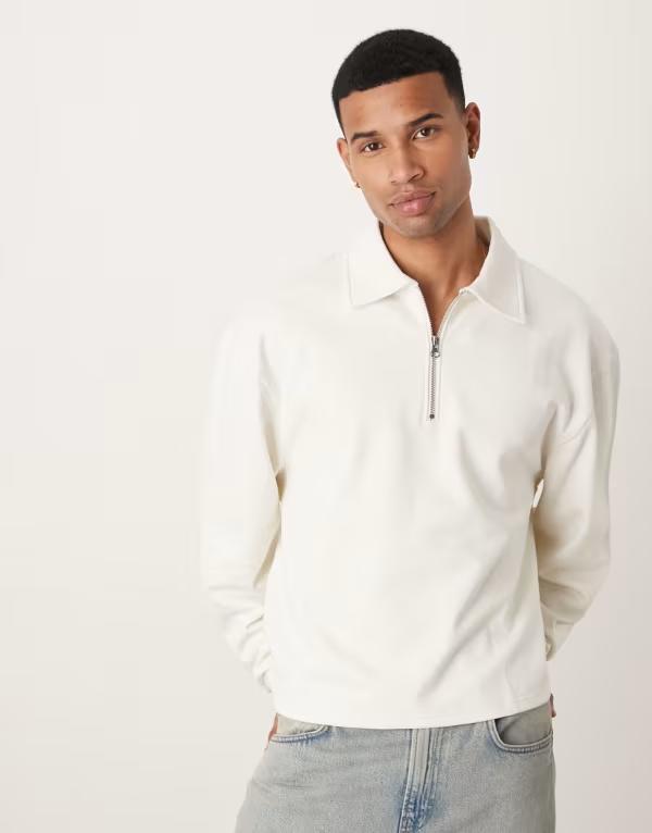 エイソス メンズ パーカー・スウェット アウター ASOS DESIGN boxy