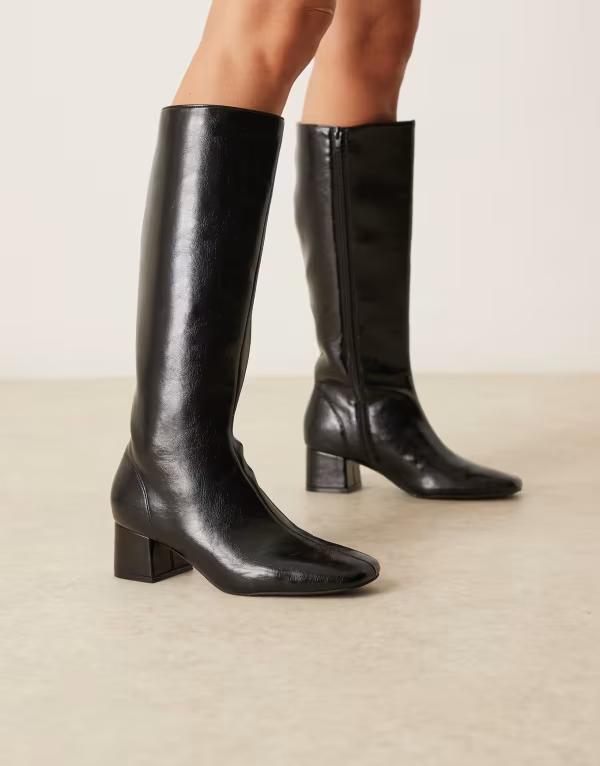 エイソス レディース ブーツ・レインブーツ シューズ ASOS DESIGN Andi flat western knee boots in green glitter エイソス レディース ブーツ・レインブーツ シューズ ASOS DESIGN Kiki