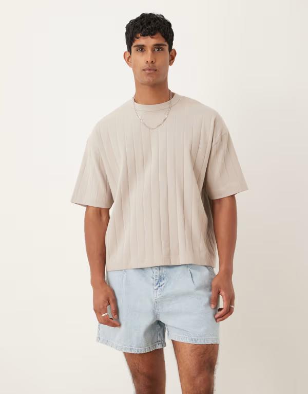 【送料無料】 エイソス メンズ ハーフパンツ・ショーツ ボトムス ASOS DESIGN long length corduroy shorts in ecru ECRU