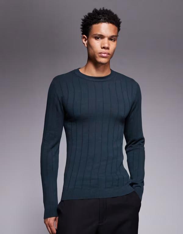 エイソス (ASOS DESIGN) メンズ 長袖Tシャツ トップス Oversized Long-Sleeve T-Shirt In Black With Double Layer Sleeve And Back Print (ブラック) asos（エイソス）の「ASOS DESIGN relaxed long sleeve t-shirt with