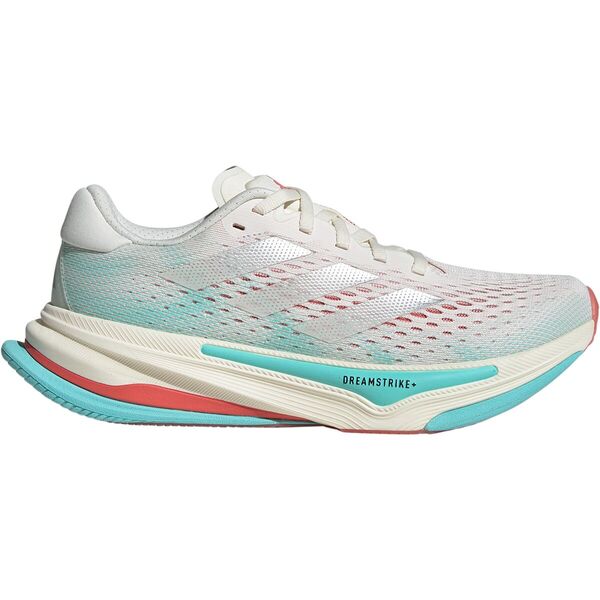 アディダス レディース スニーカー シューズ Supernova Workhorse Running Shoe - Women's Off White/Silver Metallic/Flash Aquaの通販は