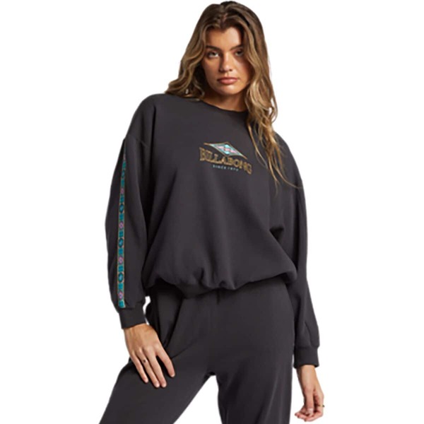 ビラボン レディース パーカー・スウェット アウター Swipe Right Kendal Crewneck Sweatshirt - Women's Black Sandsの通販は