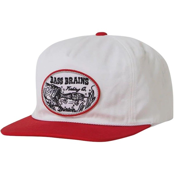 ブリクストン メンズ 帽子 アクセサリー Bass Brains Swim HP Snapback Hat White/Redの通販は