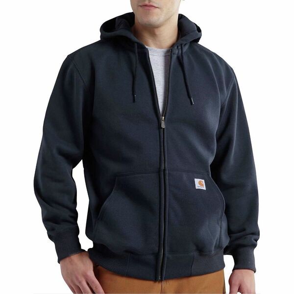 カーハート メンズ パーカー・スウェット アウター Rain Defender Paxton Full-Zip Hooded Sweatshirt - Men's New Navyの通販は