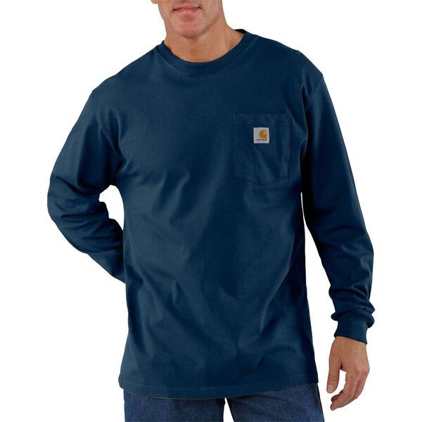 カーハート メンズ Tシャツ トップス Workwear Pocket Long-Sleeve T-Shirt - Men's Navyの通販は