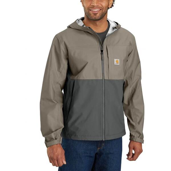 カーハート メンズ ジャケット・ブルゾン アウター Storm Defender Relaxed Fit LW Packable Jacket - Men's Desert/Gravel