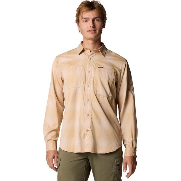 コロンビア メンズ シャツ トップス Silver Ridge Utility Lite Plaid Long-Sleeve Shirt - Men's Canoe Large Blur Check