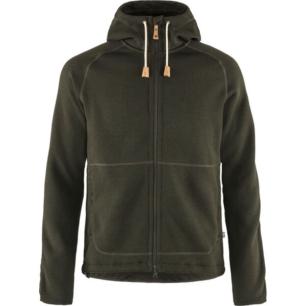 フェールラーベン メンズ パーカー・スウェット アウター Ovik Fleece Hooded Jacket - Men's Deep Forestの通販は