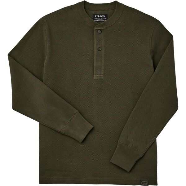 フィルソン メンズ Tシャツ トップス Waffle Knit Henley - Men's Mossy Rock