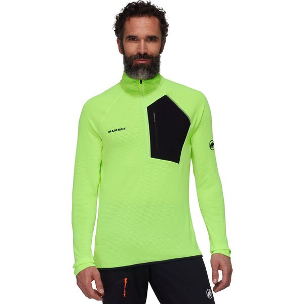 マムート メンズ ジャケット・ブルゾン アウター Aenergy Light ML 1/2-Zip Pullover - Men's Neo Lime/Blackの通販は